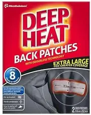 3 PACK OF Deep Heat Back Patches Pack 2
