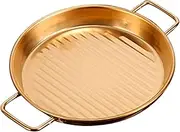 OSALADI Stainless Steel Serving Tray Handles Draining Snack Tray Metal Food Plate Baking Chicken Tray Easy to Gathering Essential