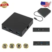 Professional USB-C Travel Dock with Dual USB-A, HDMI, and High-Speed Ethernet