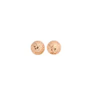 9ct Rose Gold 6mm Diamond-cut Ball Stud Earrings