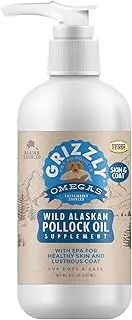 Grizzly Pollock Oil Dog Food Supplement, 32 Ounce