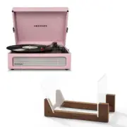Crosley Voyager Bluetooth Portable Turntable - Amethyst + Bundled Crosley Record