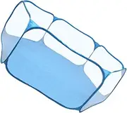 Fence Tent Buns Chime Play Flash Disk Cat Claws Ball Fence Tins Sand Small Animal Tent Adapters Mini Decoration Inflatable Kit Thickened Monitor Blue Polyester