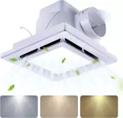 Bathroom Fan with Light Ceiling Mount Shower Ventilation Exhaust Fan