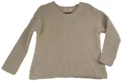 NWT Chloe & Cyrus Girl's Mikey Crew Neck Pullover Sweater Ivory Size XXL 2XL