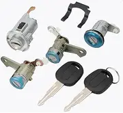 Fit for Buick Excelle with 2Pcs Key Trunk Lock Ignition Lock Left Door Lock Cylinder S851 OEM Full Set Door Lock Cylinder
