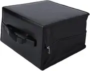 BATHVEVE Discs Portable CD Storage Case Capacity Media Organizer Bag with Comfortable Handle for Easy Carrying Video and CD Holder for Everyday Use Black