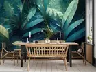 3D Green Leaf Tree Self-adhesive Removeable Wallpaper Wall Mural