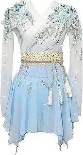 [Zagitova] Ice Figure Skating Dress for Girls Applique Gradient Women Competition Dance Outfits with Shiny Rhinestone