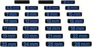 [Toolbox Widget] Metric Wrench Size Labels (4mm–26mm) – 27 Inserts for Modular Vertical Wrench Organizers