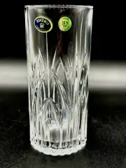 BOHEMIA CRYSTAL TUMBLER 24%+ Lead Crystal 6.25 In NEW W/STICKERS