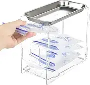 Acrylic Breast Milk Storage Tower with 304 Stainless Steel Tray, Breast Milk Bag Freezer Organizer, Reusable Breastmilk Storage Containers, Breastfeeding Essentials, and Breastmilk Containers for Free