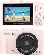 5K Digital Camera, WiFi 75MP Cameras for Photography, Vlogging Camera with 18X Digital Zoom, 3.0 Inch Flip Screen, Portable Autofocus Video Camera Compact Camera for Beginners