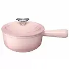 Le Creuset Baby Saucepan 16cm Bear Knob Shell Pink 1L EXPRESS from JAPAN