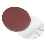 5" PSA Sanding Disc Aluminum Oxide Adhesive Back Sandpaper 100 Grit 10 Pcs
