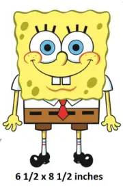 Spongebob Squarepants Decal Sponge Bob Wall Sticker Cartoon Peel Stick Art Decor