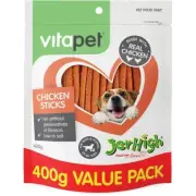 VitaPet JerHigh Chicken Stick Dog Treats 400g(pack of 2)