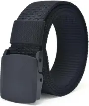 Fabric Belt Women/Men 120Cm Nylon Belts Canvas Belt Jeans Buckle, Adjustable Bel