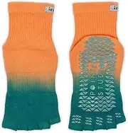 [Injinji] GRIP TOELESS MINI-CREW DESERT OASIS M/L, Orange-Green, M-L Kurz