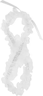 [COMPUKAS] Thigh Charm Leg Garters for Women Set of Lace Thigh High Garters Bow Bridal Accessory for Special Days White