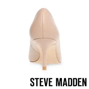 【STEVE MADDEN】KITKAT 真皮素面尖頭高跟鞋(粉藕色)