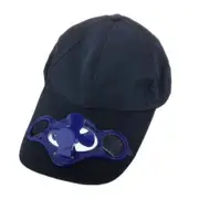 Summer Sport Outdoor Hat Cap with Solar Sun Power Cool Fan Blue