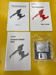 Vintage 90s Toshiba Companion Diskette 3.5” Floppy Disk and user guides