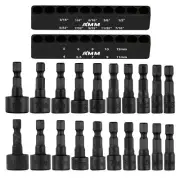 AMM 20PCS Power Nut Driver Set for Impact Drill, 1/4” Hex Head Drill Bit S