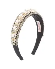 Valentino Embroidered Wool & Silk-Blend Headband