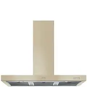 Smeg 110cm Victoria T-Shaped Rangehood - Panna Cream