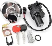 Pexorin 35010-KPC-640 Ignition Switch Fuel Gas Cap, for Seat, Lock Key Set, for XL125V Varadero 2001-2006 17620-KPC-641 35100-KPC-640 Motorcycle Ignition Switch