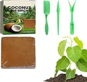 shpuuyy Coco Coir for Plants | Compressed Coco Coir Substrate - Water-Retentive Bricks Gardening Accessories, Reusable Garden Supplies for Potting Mix Transplanting Indoor Plants
