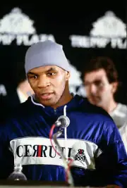 Heavyweight fighter Mike Tyson at a press conference before hi Boxing 1988 Photo