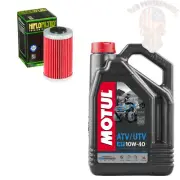 Oil And Filter Change Kit For 2009 Polaris Outlaw 525 Irs Motul Mineral 5W-40