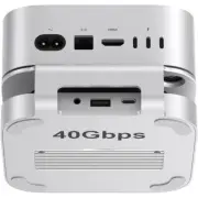 Qwiizlab Mac mini M4/M4 Pro Stand Hub with 40Gbps USB4 NVMe SSD Enclosure