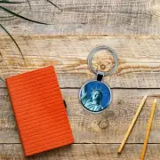 VILLA CRAFT Statue of Liberty Keychain with Epoxy Dome and Metal Keyring