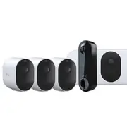 Arlo Mid-to-Large Home Bundle - Arlo Pro 5 + Doorbell + Floodlight camera