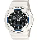 Casio G-Shock Analogue/Digital Mens White XL-Series Watch GA100B-7A GA-100B-7ADR