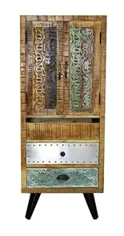 Country Timber Sideboard Storage Drawer Cabinet Retro Industrial Scandinavian
