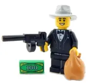 NEW LEGO CLASSIC MOBSTER MINIFIG mob mafia gangster figure tommy gun