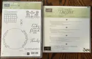 Stampin' Up CHARMING CAFE Rubber Stamp Set & CAFE BUILDER Framelits Dies **NEW**
