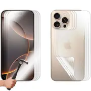 3 Set Tempered Glass Screen Protector for Apple iPhone 16 PRO MAX Front and Back Film Guard Bulk