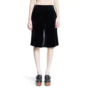 [CHLOÉ] Fluid Bermuda Shorts in Liquid Velvet Black