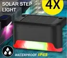 1PC Solar LED Deck Garden Outdoor Stair Step Fence Light Path Walkway Wall