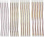 Cermant 20pcs PH2.0mm 2PIN 3PIN 4PIN 5PIN Double End Female and Male Connector Extension Cord Terminal Connector Electronic Wire Cable 200mm Compatible with JST XH