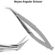 Ophthalmic Spring Action Noyes Angular Scissor Dental Tissue Cutting Micro Shear