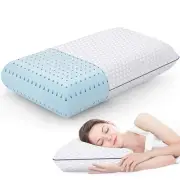 Memory Foam Pillows for Side Back and Stomach Sleepers Bed Pillow with Washab...