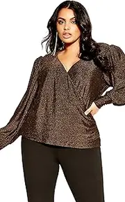 Women's City Chic Plus Size Top Glowing