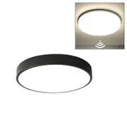 Catzon Radar Sensing LED Ceiling Light 18W Lighting Fixture with Remote-Black