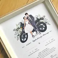 在飛比找蝦皮購物優惠-【結婚書約 / 同婚書約 】 客製 似顏繪